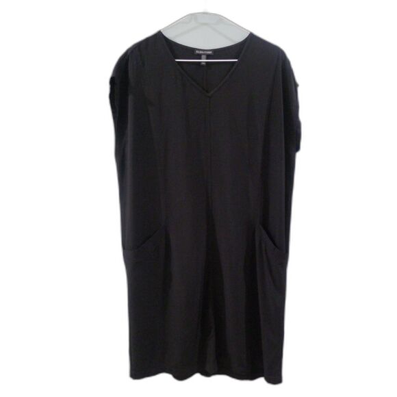 Eileen Fisher Black Mini Dress - Picture 1 of 5